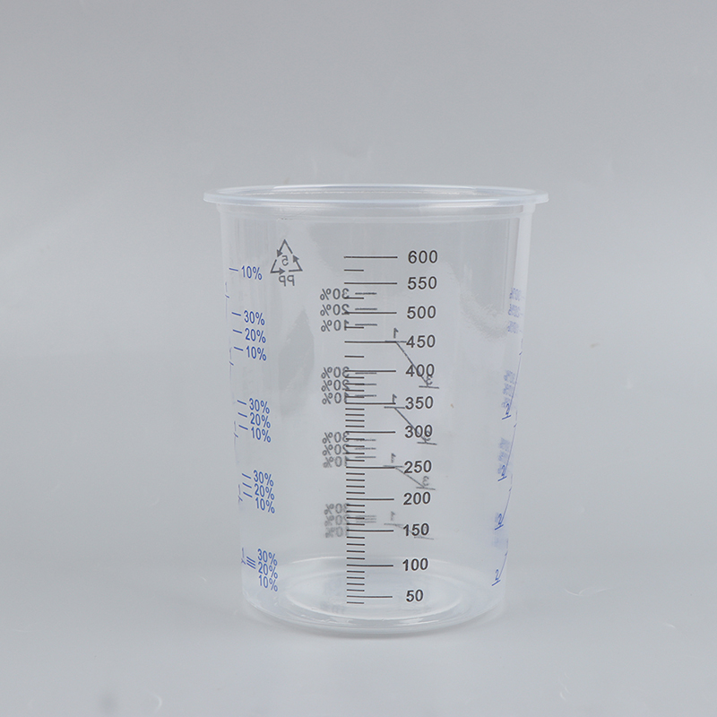 Plastic Cup 50Pcs - 50PCS Gelas Pengukur Plastik Kalibrasi 600ml