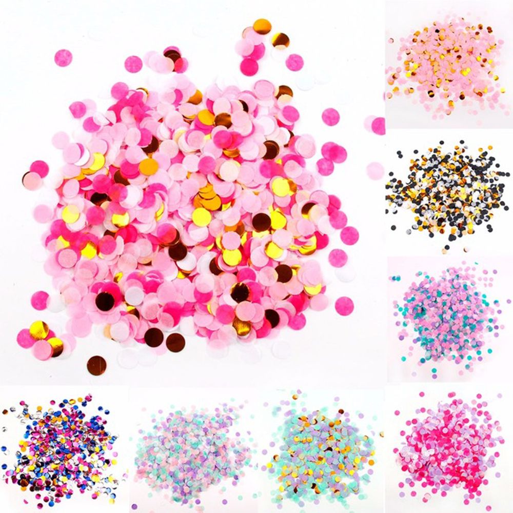 Confetti Cannon Tube - 10g/kantong kertas tisu konfeti bulat balon