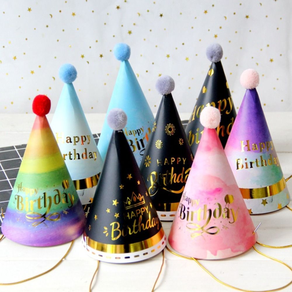 Party Hat Cone - Topi pesta ulang tahun DIY, topi