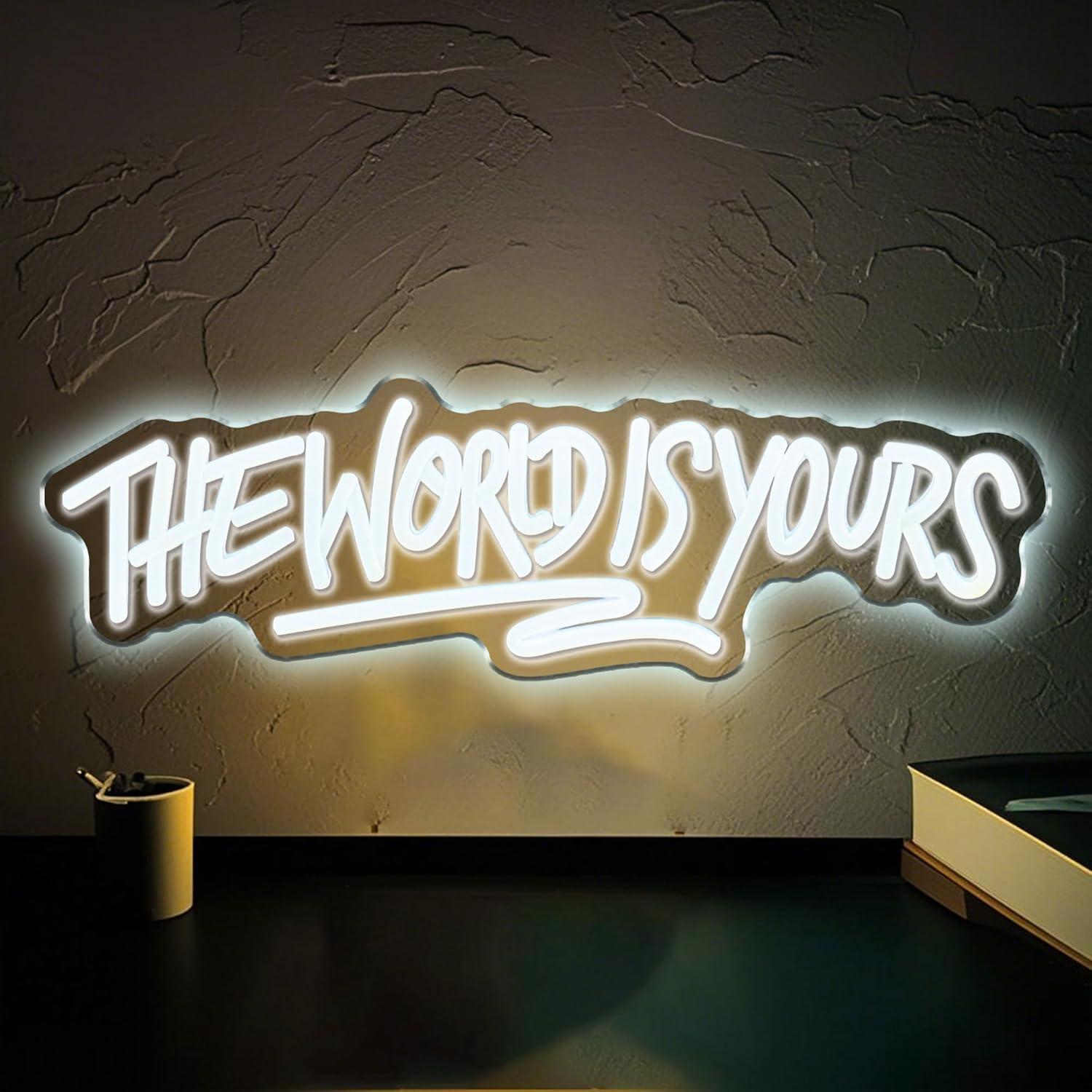 Neon Sign Party - Lampu LED Neon Sign The World