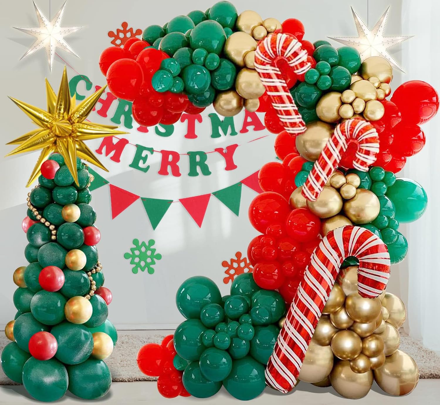 Balloon Arch Kit - Kit Dekorasi Pesta Natal dengan Balon