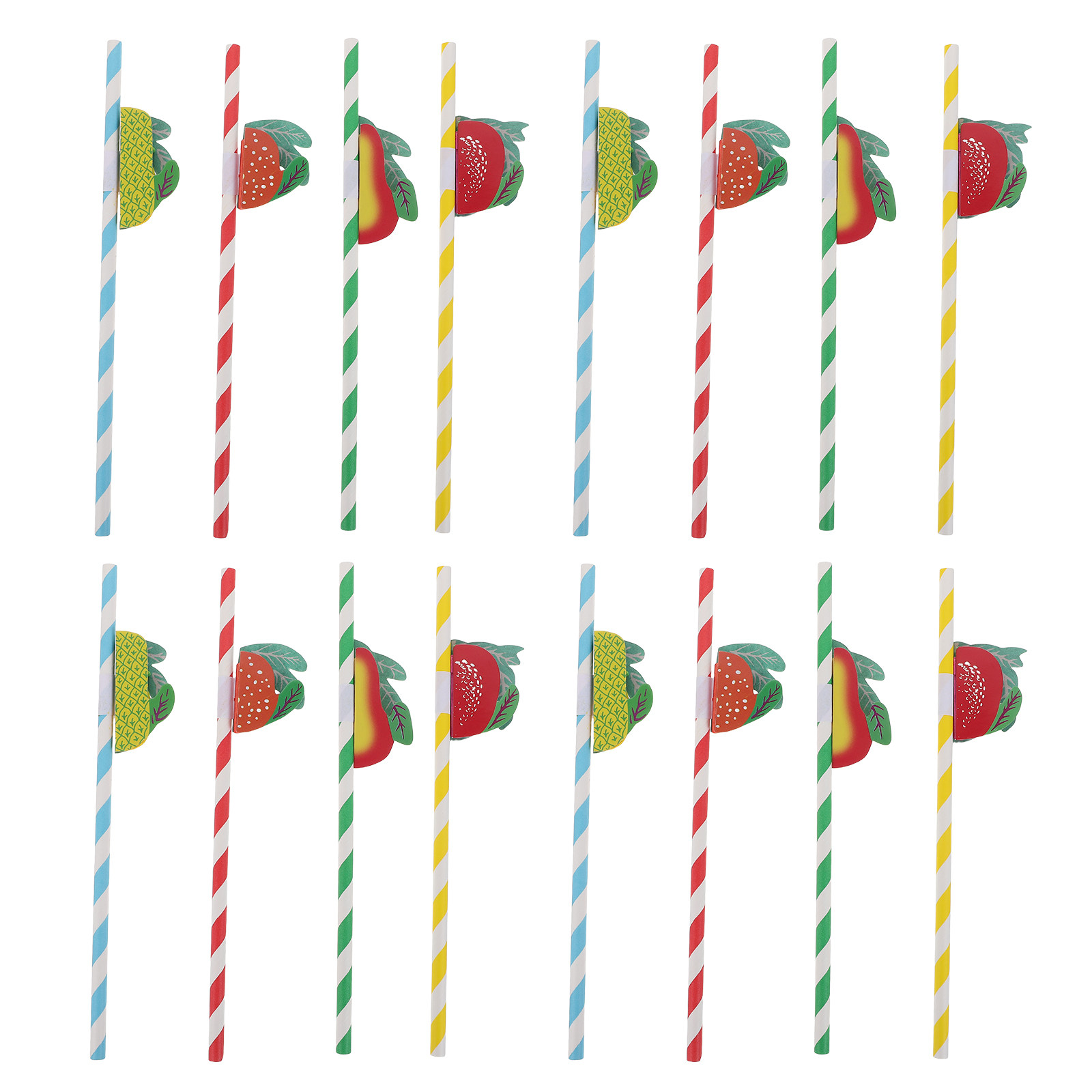 50 buah sedotan kertas berwarn - Paper Straw Color ulasan dan harga