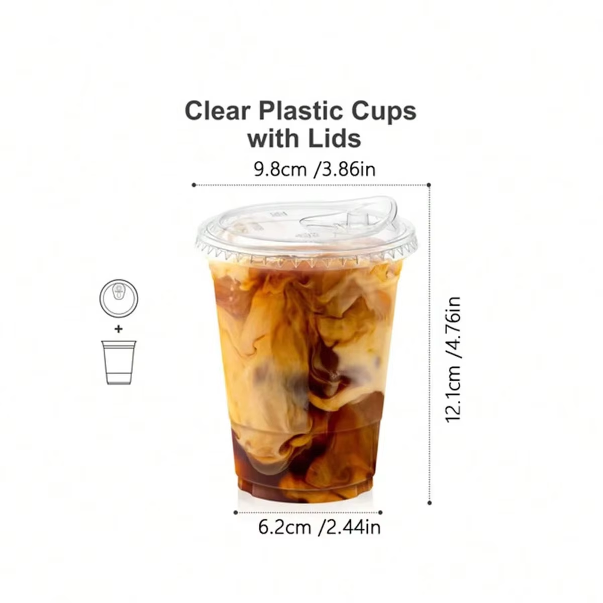 Gelas Kopi Sekali Pakai, Gelas - Plastic Cup 50Pcs ulasan dan harga