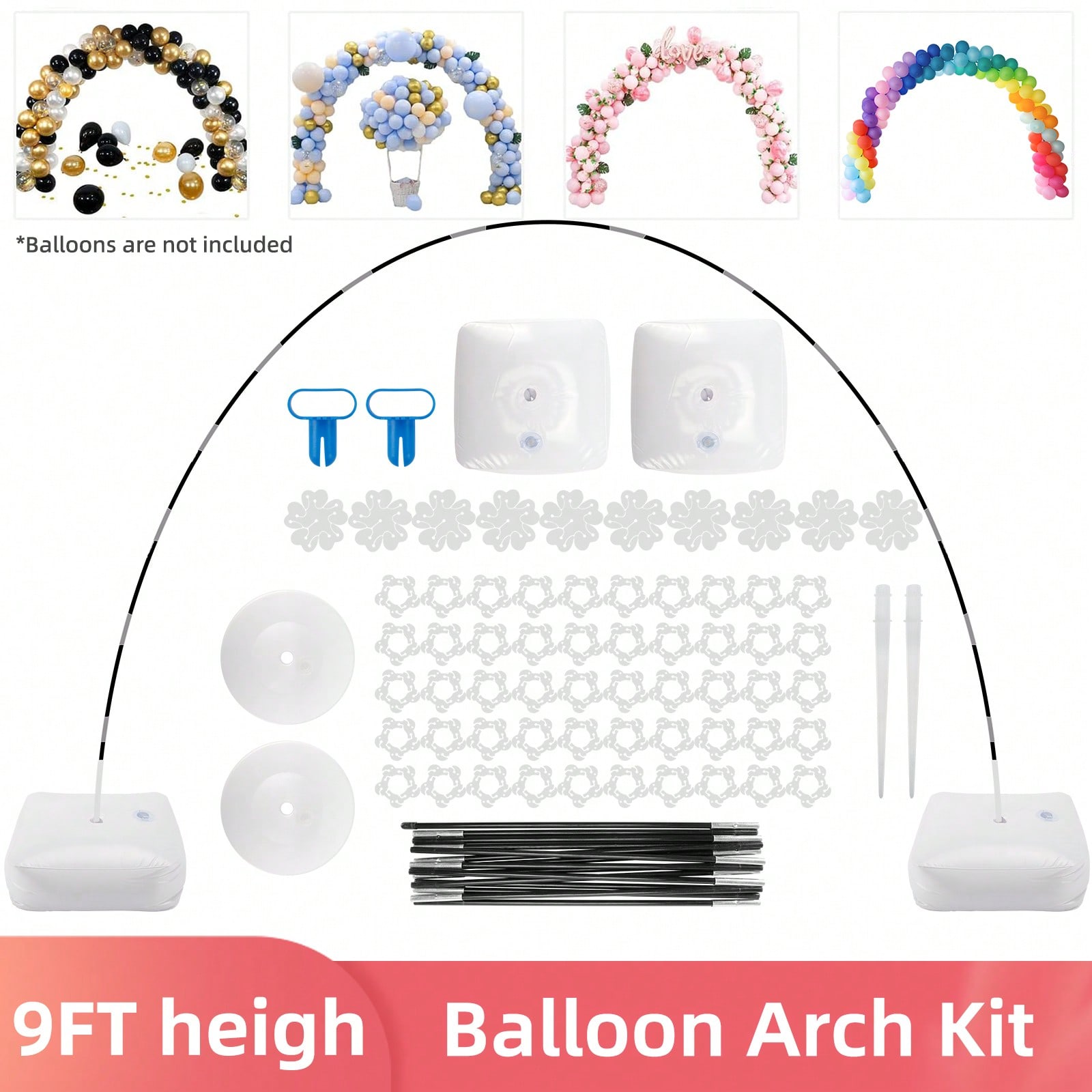 1 Set Kit Stand Lengkung Balon - Balloon Arch Kit ulasan dan harga
