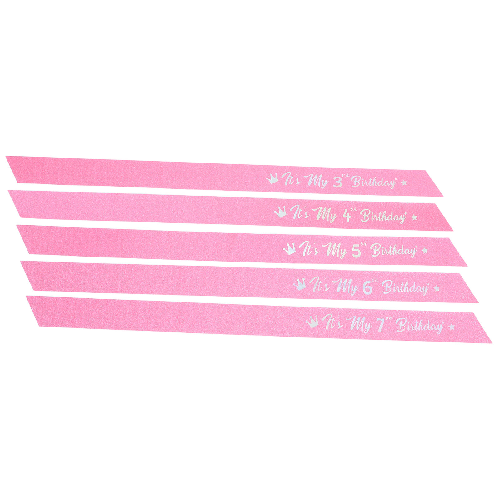 Set 5 Pcs Pita Ulang Tahun Ber - Birthday Sash Glitter ulasan dan harga