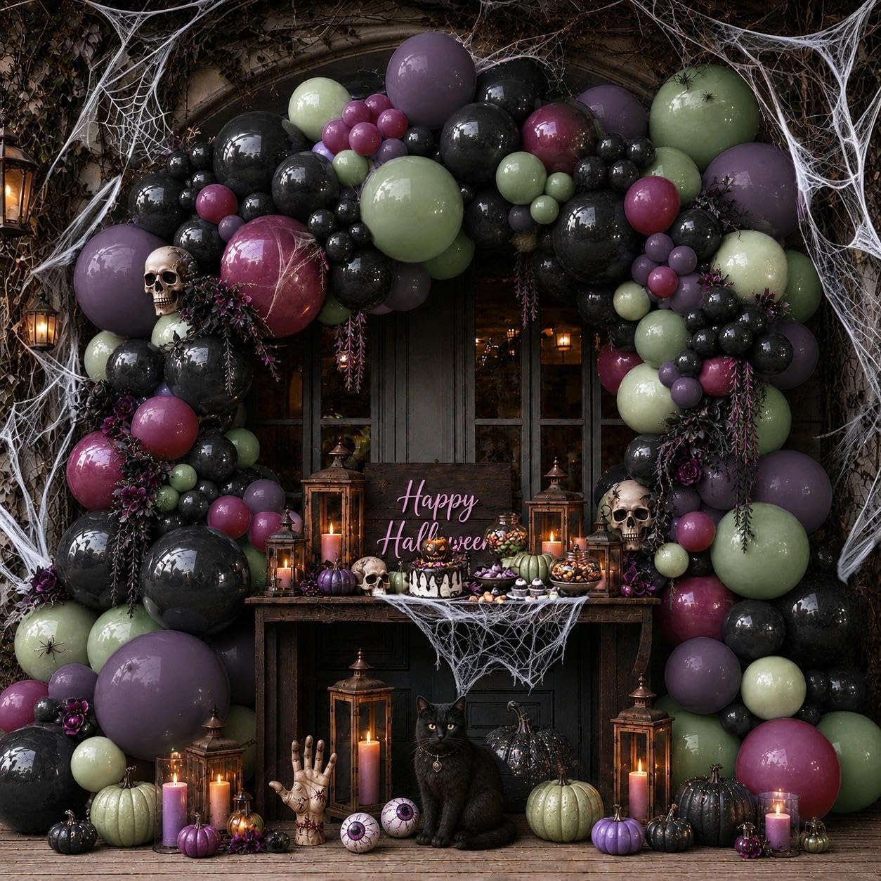 Kit Balon Lengkung Halloween S - Balloon Arch Kit ulasan dan harga