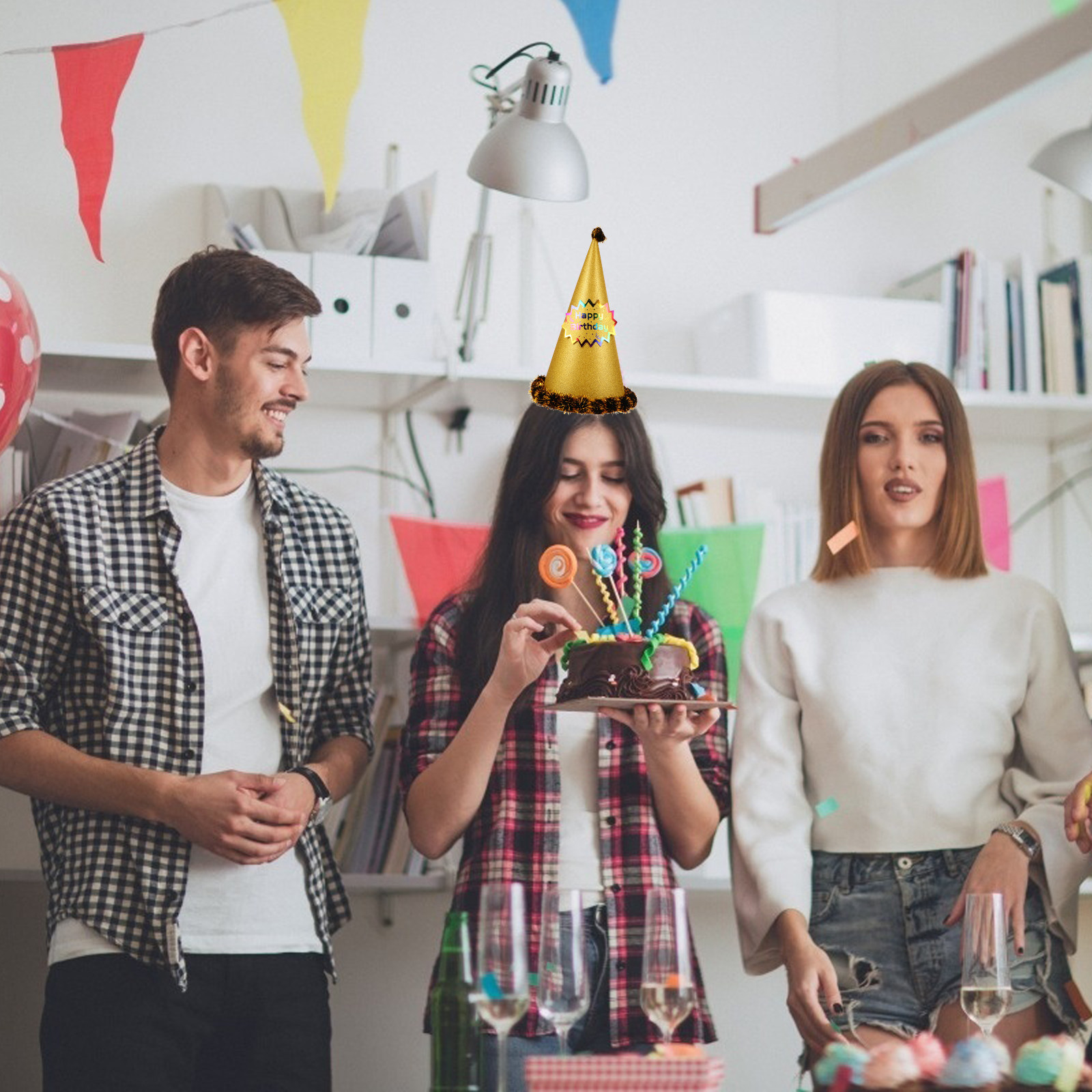 Topi Pesta Kerucut Berkilauan  - Party Hat Cone ulasan dan harga