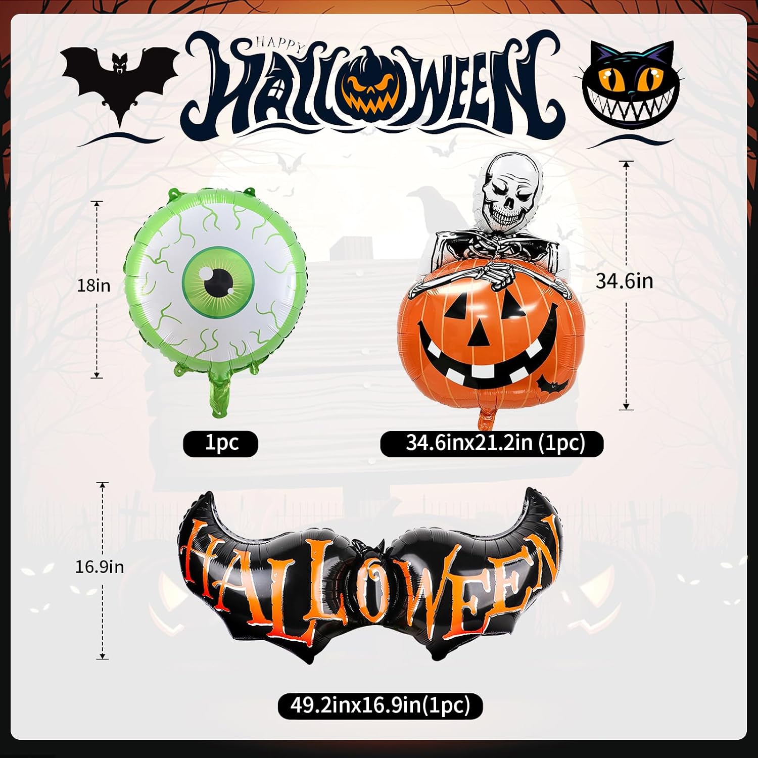Kit Dekorasi Balon Halloween,  - Balloon Arch Kit ulasan dan harga
