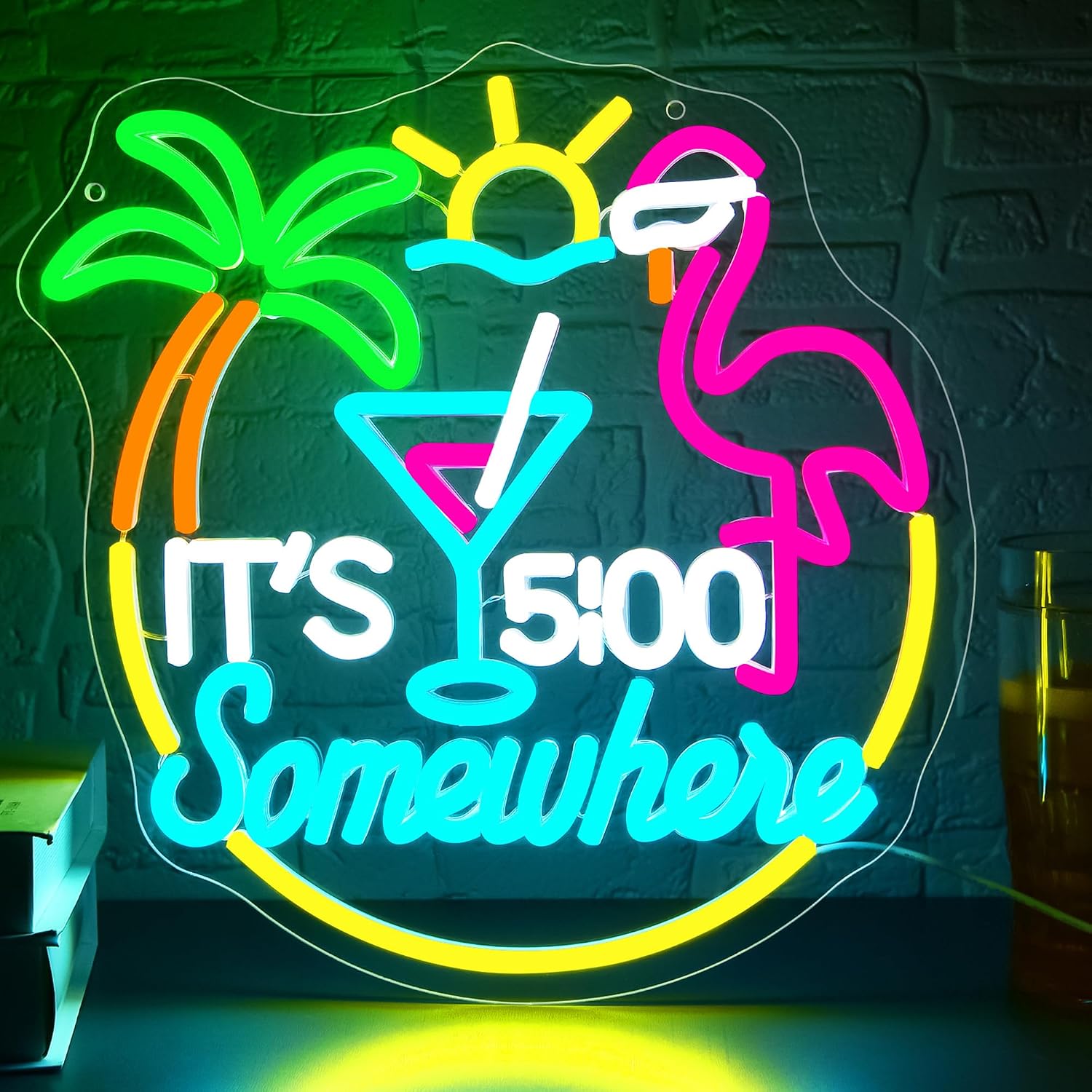 Lampu Neon LED USB Bentuk Buru - Neon Sign Party ulasan dan harga